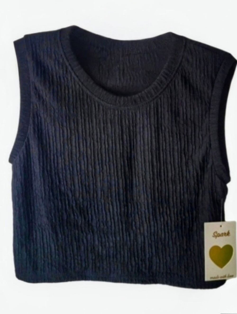 NWT - Black Ribbed Sleeveless Top